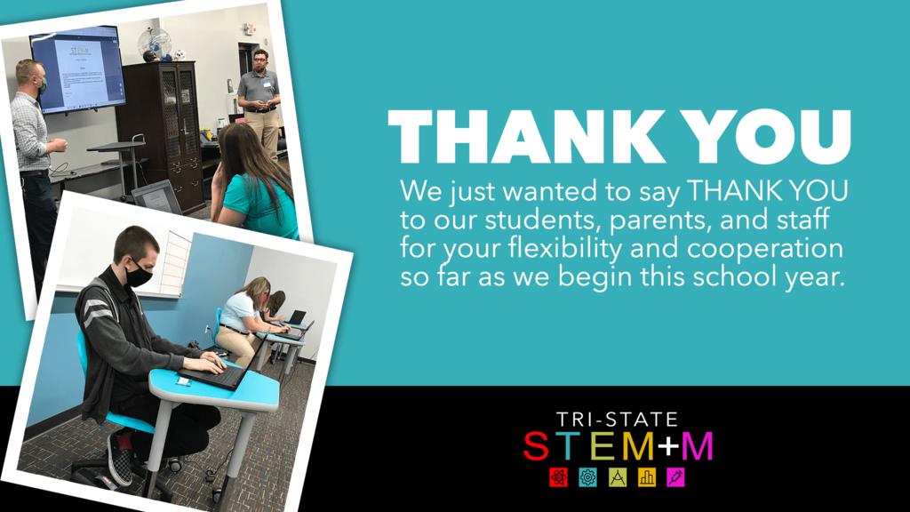 Thank YouWe just wanted to take a minute on this Monday afternoon to say THANK YOU to all of our students, parents, and staff who have been so flexible and cooperative as we've begun our school year. This is a tough time for everyone, but we're determined to make the best of it for our students. Thank you!